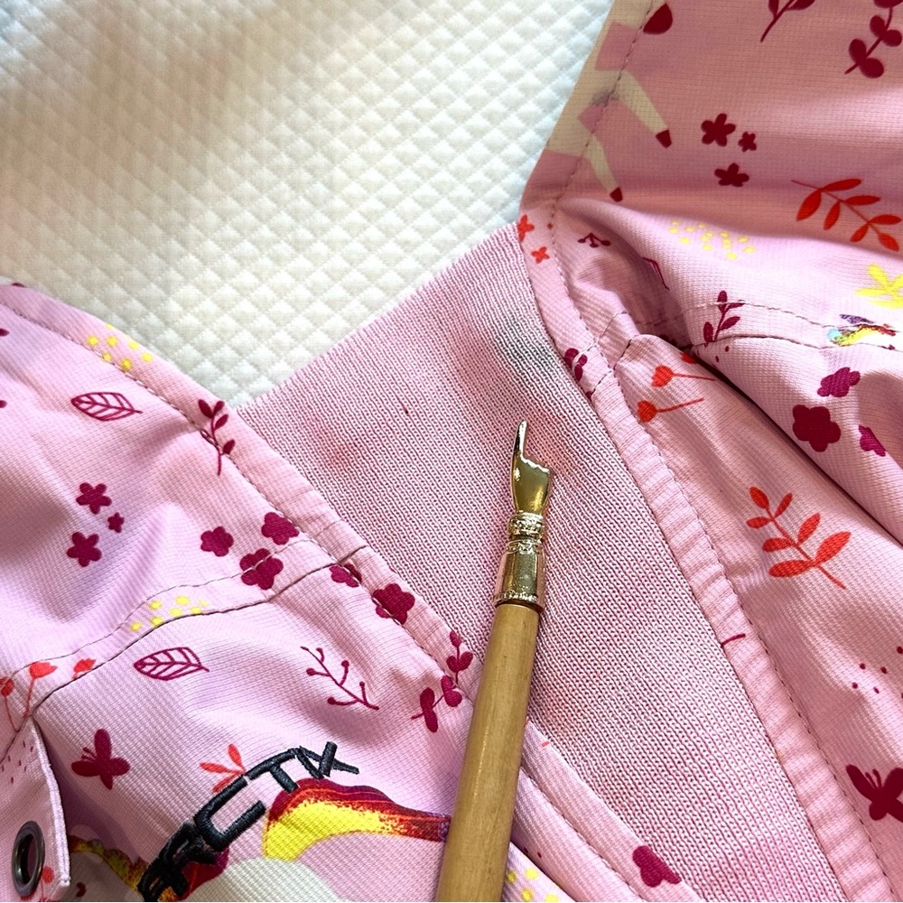 Arctix Kids Snow Bibs ⛄️ Ski ⛷️ Snowboard 🏂 Sledding 🛷 Pink Unicorn Design - Picture 8 of 9